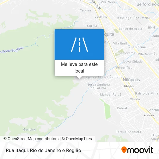 Rua Itaqui mapa