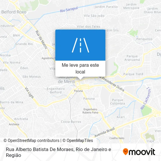 Rua Alberto Batista De Moraes mapa
