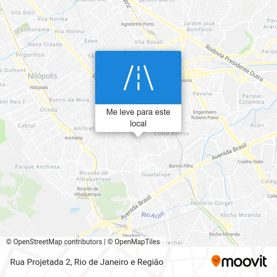 Rua Projetada 2 mapa