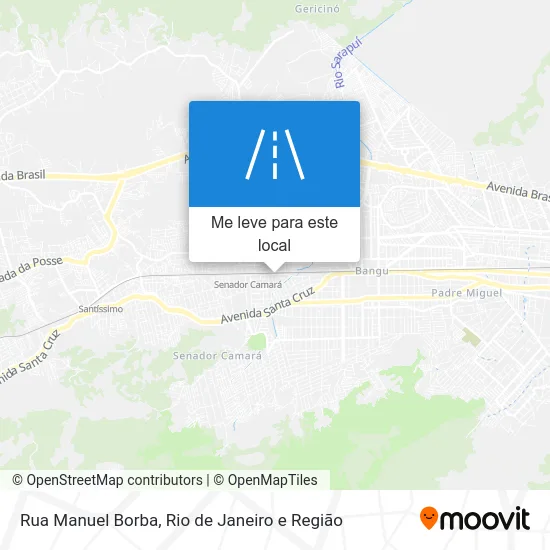 Rua Manuel Borba mapa