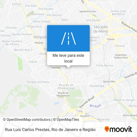 Rua Luis Carlos Prestes mapa