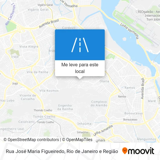 Rua José Maria Figueiredo mapa