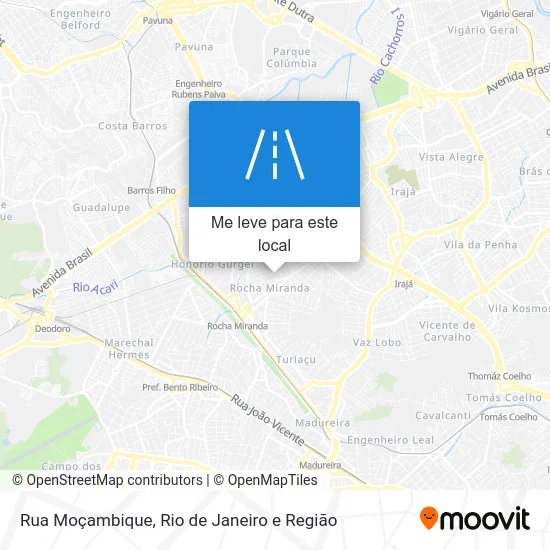Rua Moçambique mapa