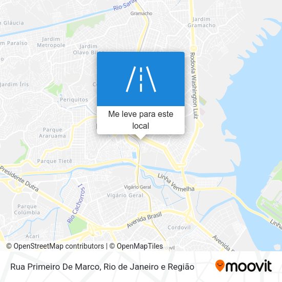 Rua Primeiro De Marco mapa