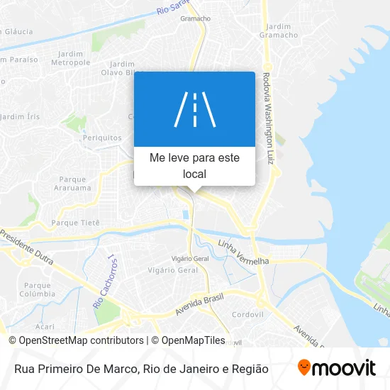 Rua Primeiro De Marco mapa