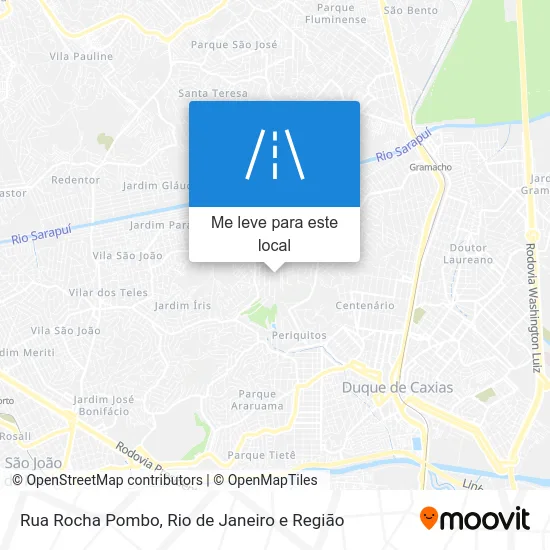 Rua Rocha Pombo mapa