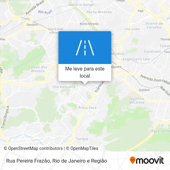 Rua Pereira Frazão mapa