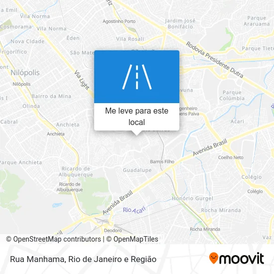 Rua Manhama mapa