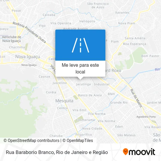 Rua Baraborio Branco mapa