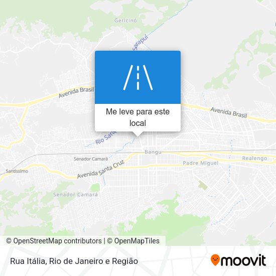 Rua Itália mapa
