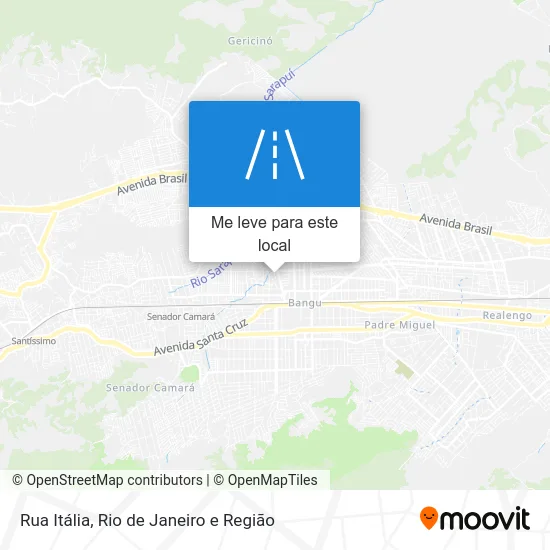 Rua Itália mapa