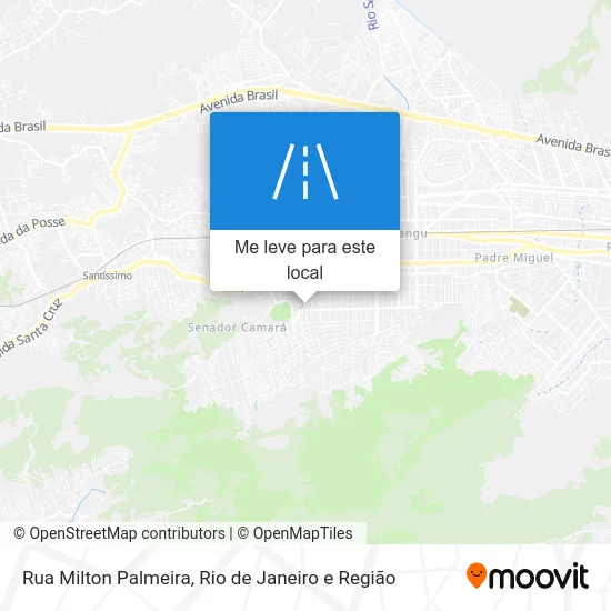 Rua Milton Palmeira mapa
