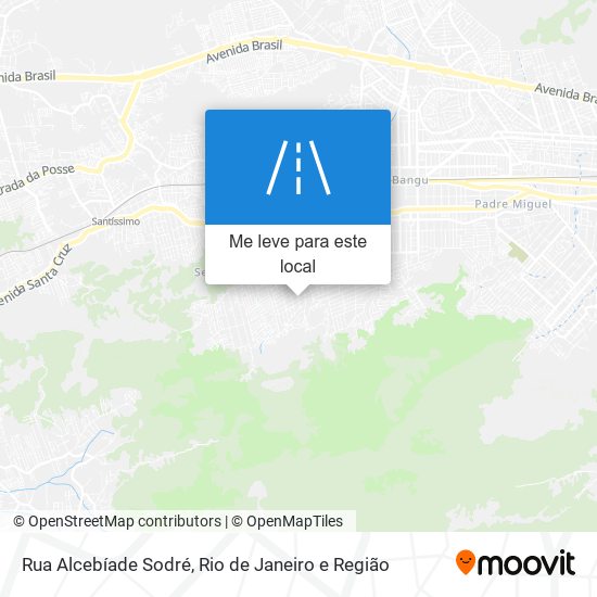 Rua Alcebíade Sodré mapa