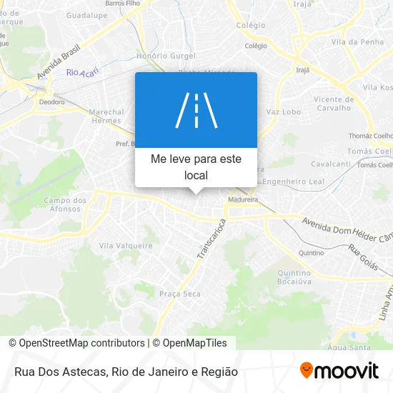 Rua Dos Astecas mapa