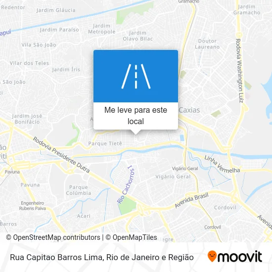 Rua Capitao Barros Lima mapa