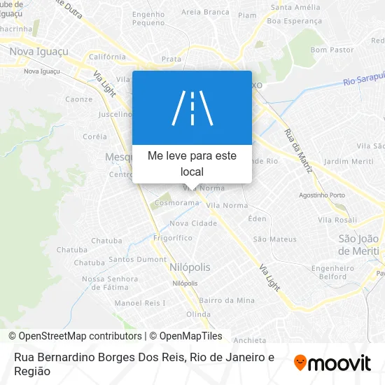 Rua Bernardino Borges Dos Reis mapa
