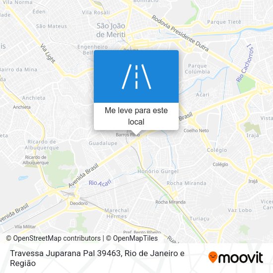 Travessa Juparana Pal 39463 mapa