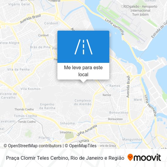 Praça Clomir Teles Cerbino mapa