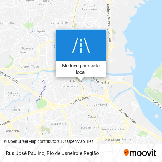 Rua José Paulino mapa