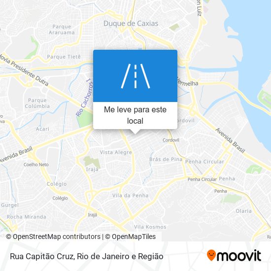 Rua Capitão Cruz mapa