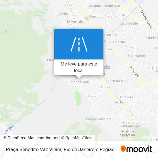Praça Benedito Vaz Vieira mapa