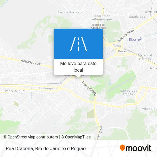 Rua Dracena mapa