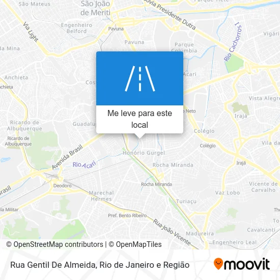 Rua Gentil De Almeida mapa