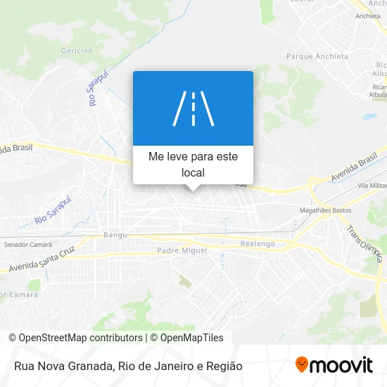 Rua Nova Granada mapa
