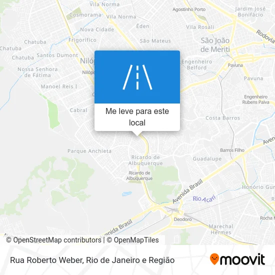 Rua Roberto Weber mapa