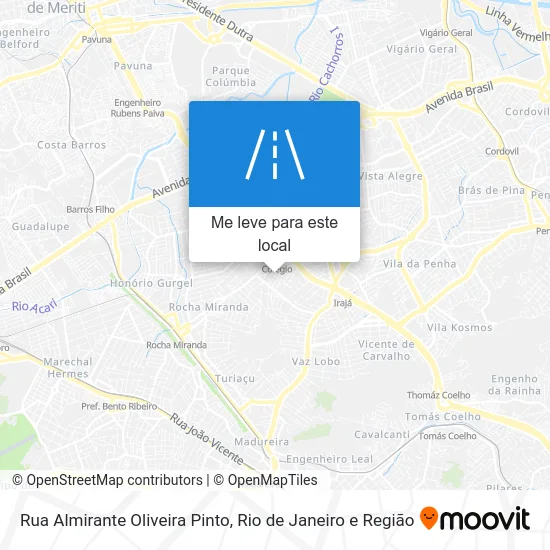 Rua Almirante Oliveira Pinto mapa