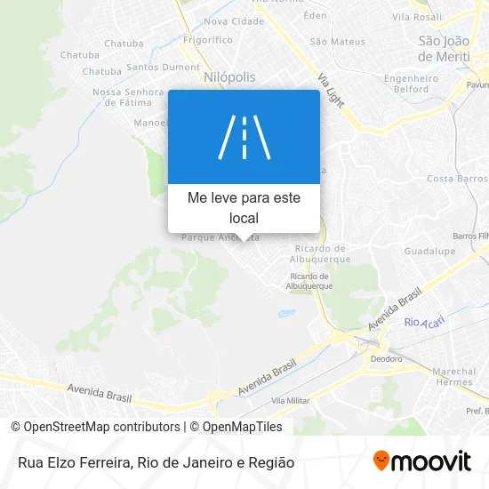 Rua Elzo Ferreira mapa
