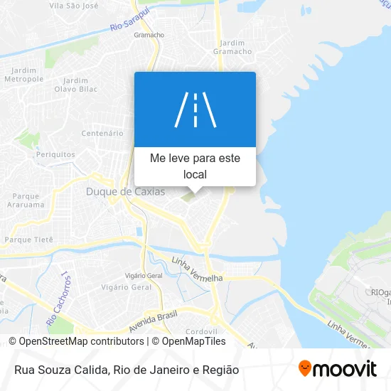 Rua Souza Calida mapa