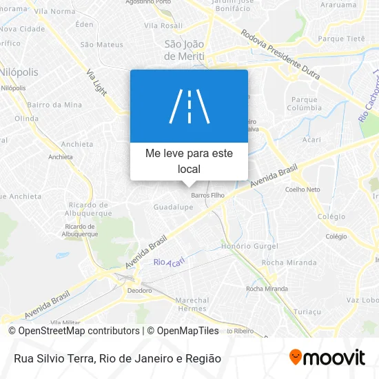 Rua Silvio Terra mapa