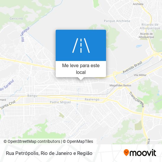 Rua Petrópolis mapa