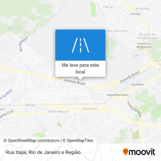 Rua Itajaí mapa