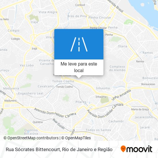 Rua Sócrates Bittencourt mapa