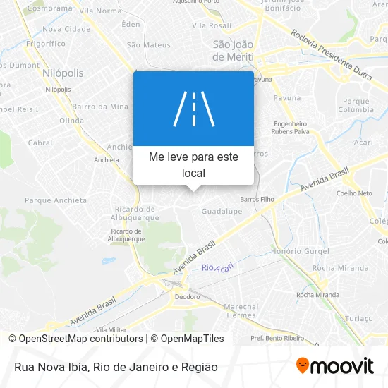 Rua Nova Ibia mapa
