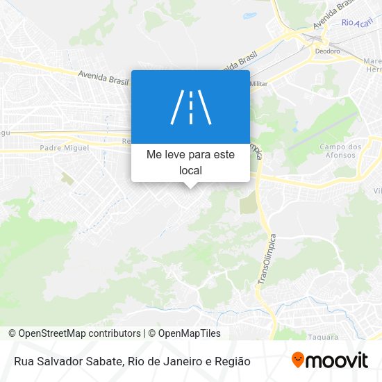 Rua Salvador Sabate mapa
