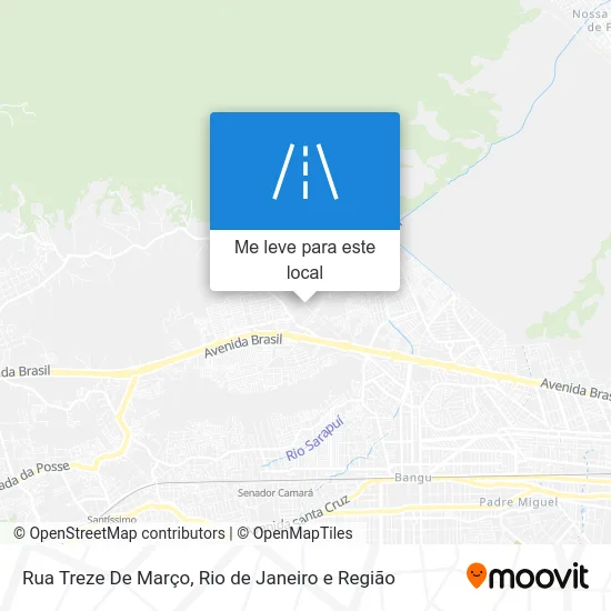 Rua Treze De Março mapa