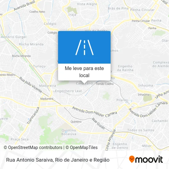 Rua Antonio Saraiva mapa