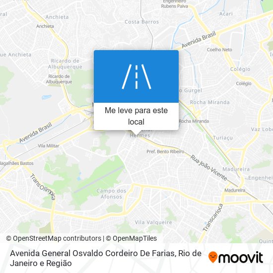 Avenida General Osvaldo Cordeiro De Farias mapa