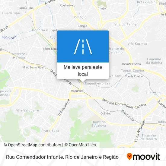 Rua Comendador Infante mapa