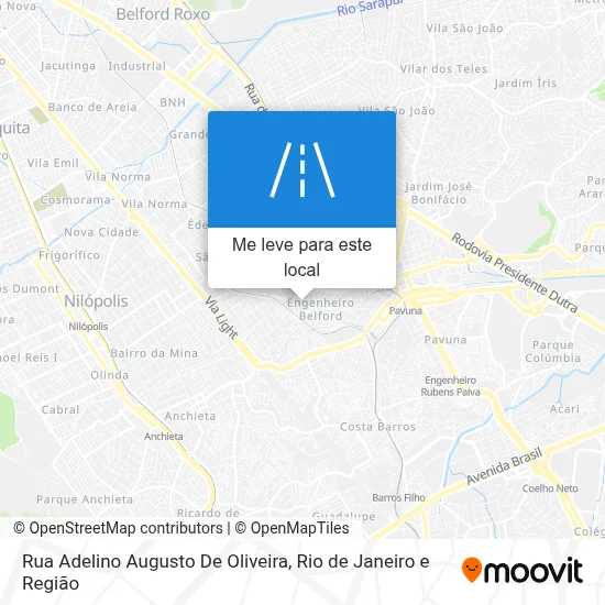 Rua Adelino Augusto De Oliveira mapa