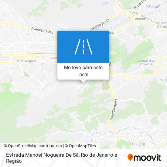 Estrada Manoel Nogueira De Sá mapa