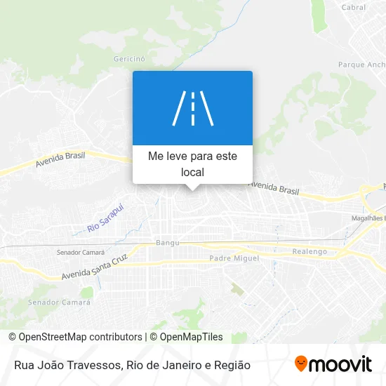Rua João Travessos mapa