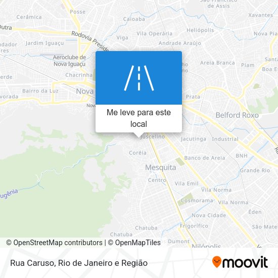 Rua Caruso mapa