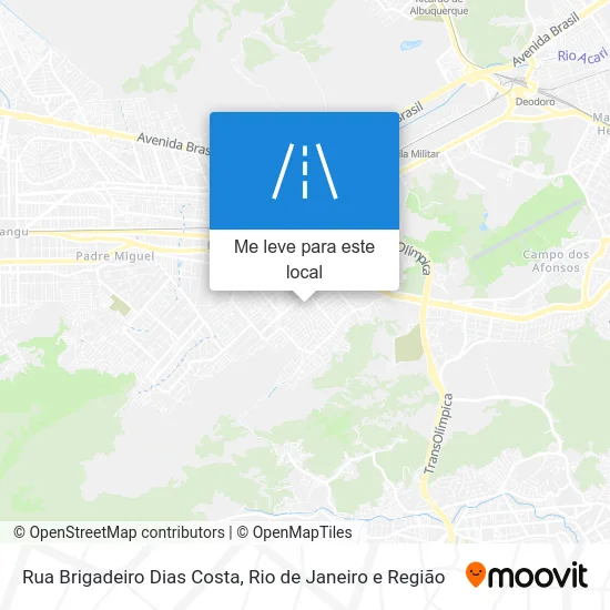 Rua Brigadeiro Dias Costa mapa
