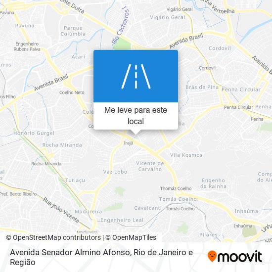 Avenida Senador Almino Afonso mapa