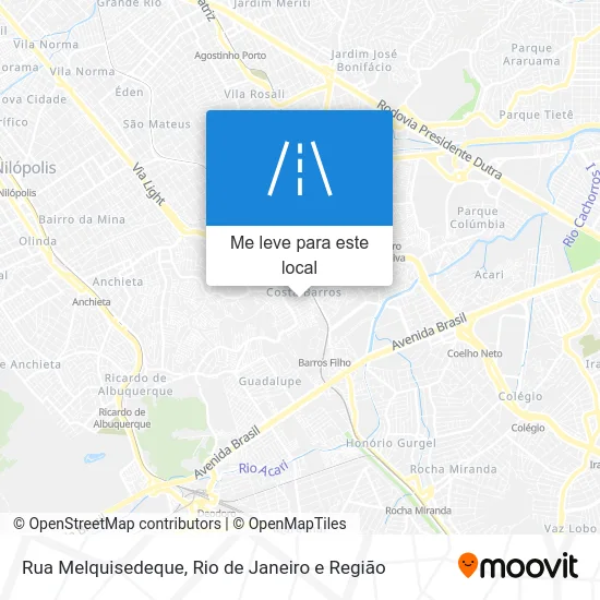 Rua Melquisedeque mapa