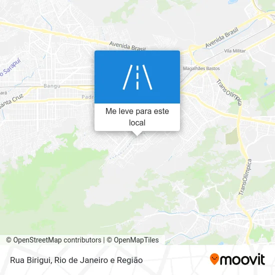 Rua Birigui mapa